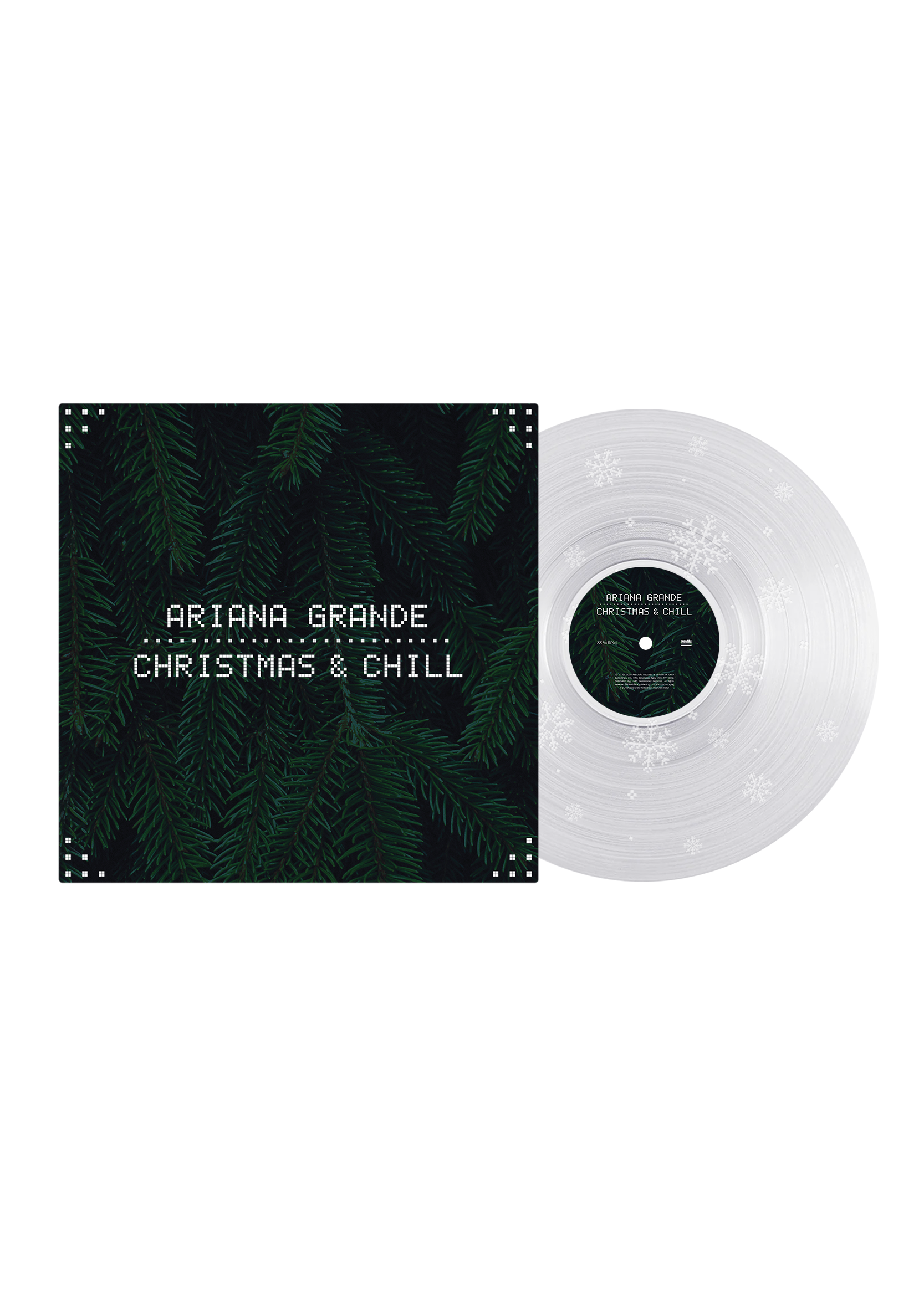christmas & chill 10th anniversary edition lp (clear w/ snowflake etching)