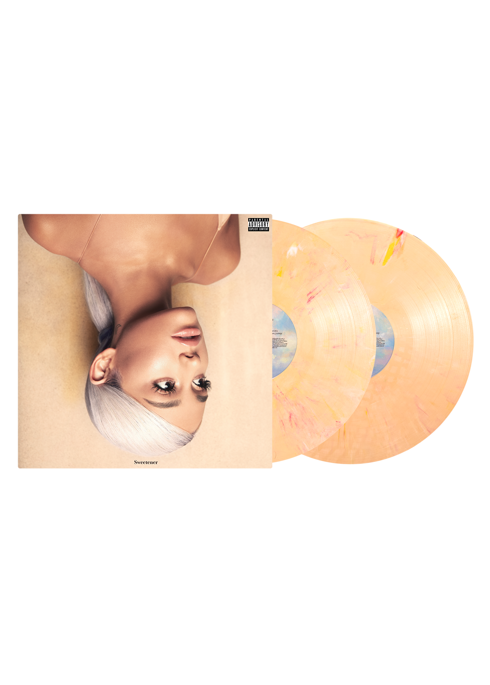 sweetener 2lp (peach colored opaque)