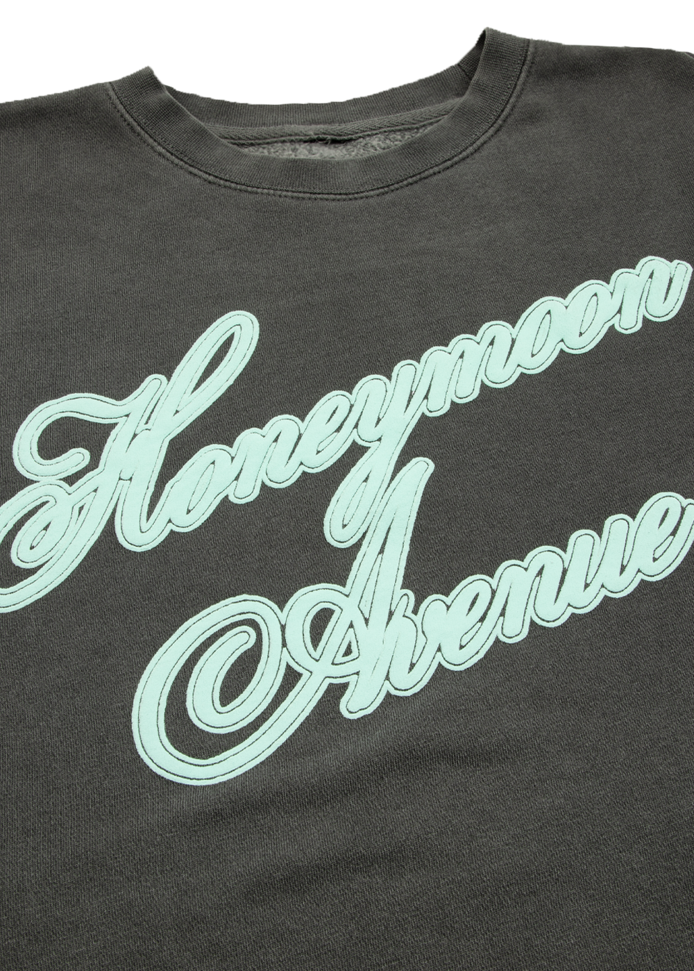 yours truly 10th anniversary honeymoon avenue crewneck + sweatpants crewneck detail