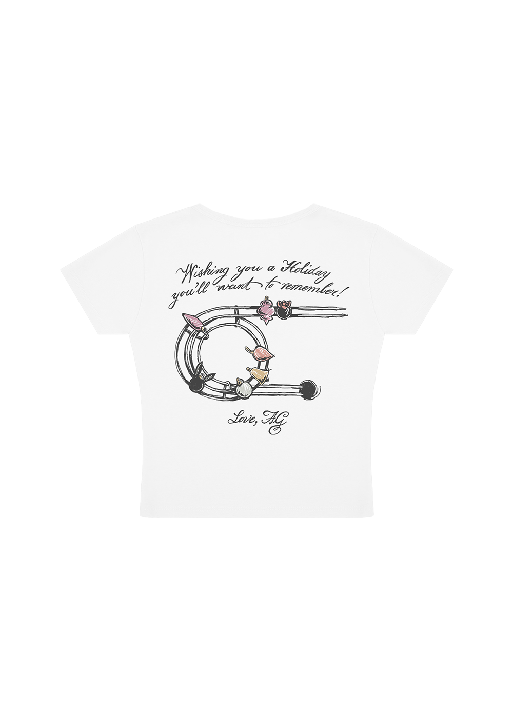 Brighter Days Inc. Holiday Baby T-Shirt Back