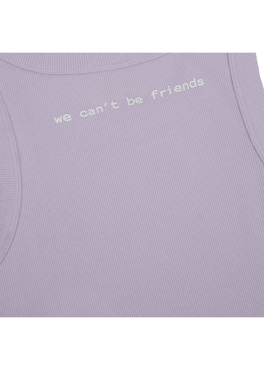 teddy ribbed tank top back detail