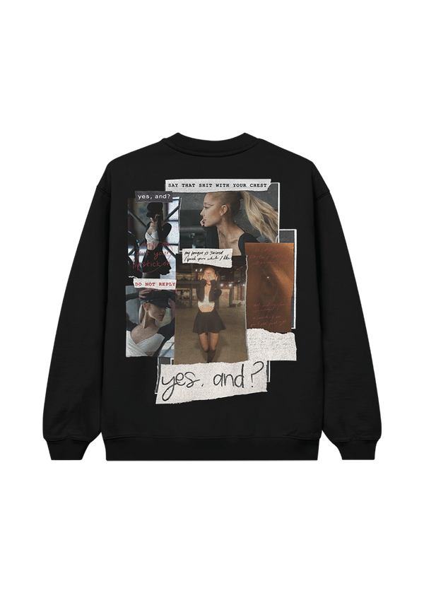 yes, and? crewneck back
