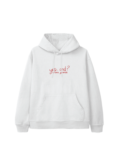 yes, and? collage hoodie front