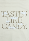 tastes like candy hoodie detail