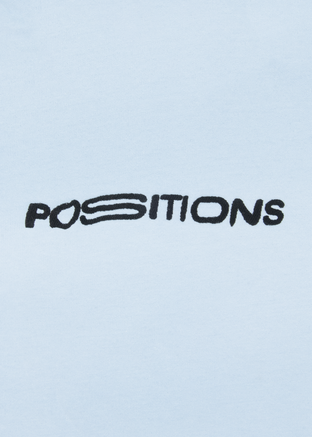 positions crewneck front detail